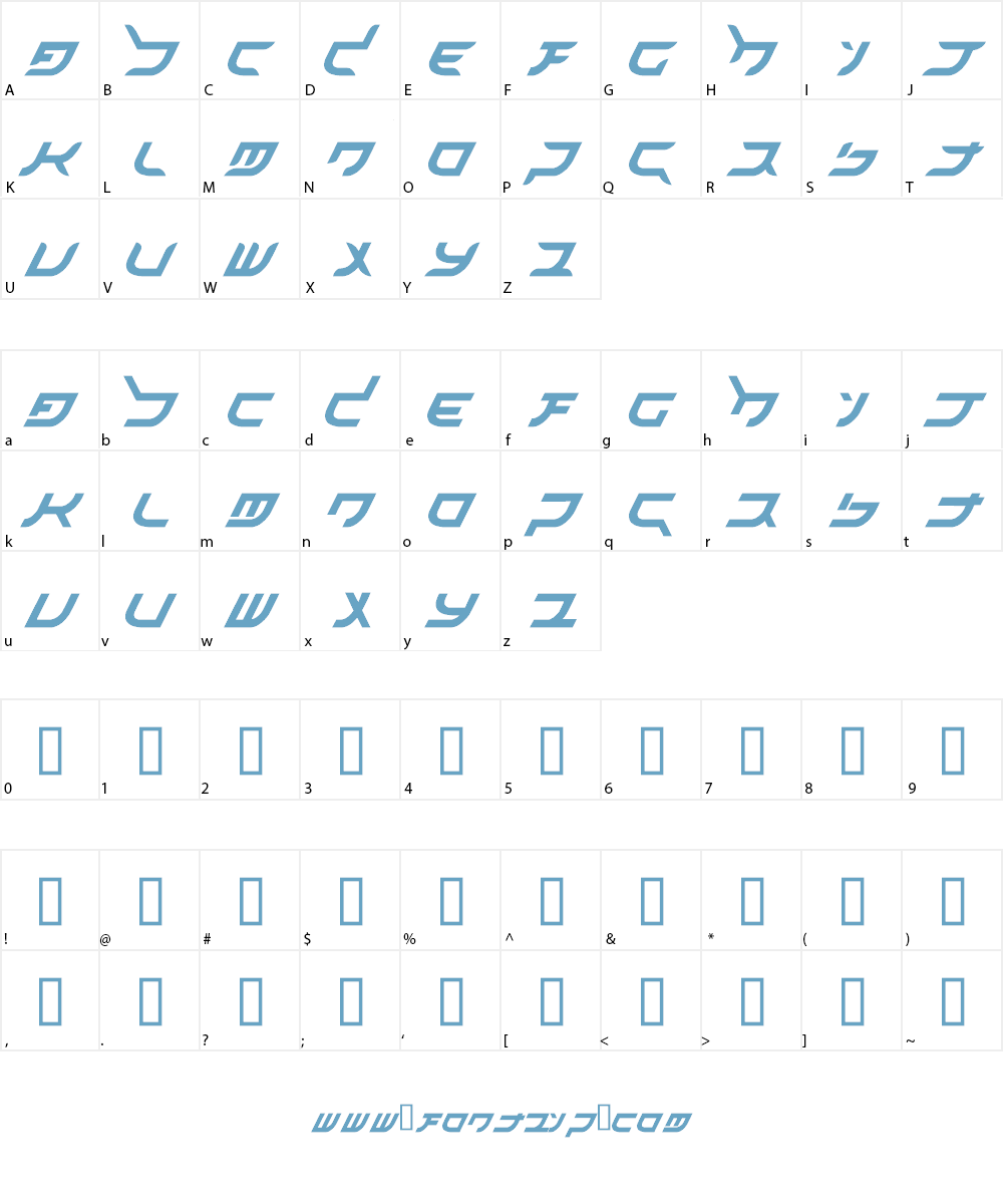 akihibara hyper Font Character